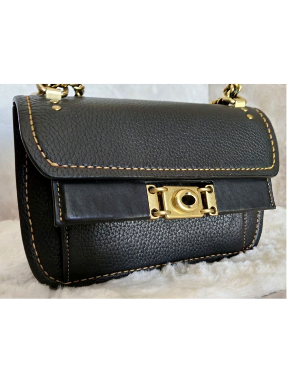 Coach 1941 Troupe Crossbody Chain Bag Black EUC - Picture 10 of 15
